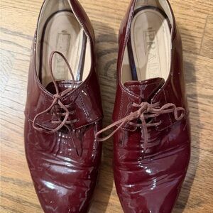 Vintage Prada womens Patent Leather Oxfords